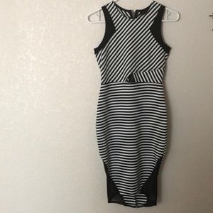 Black and white dress